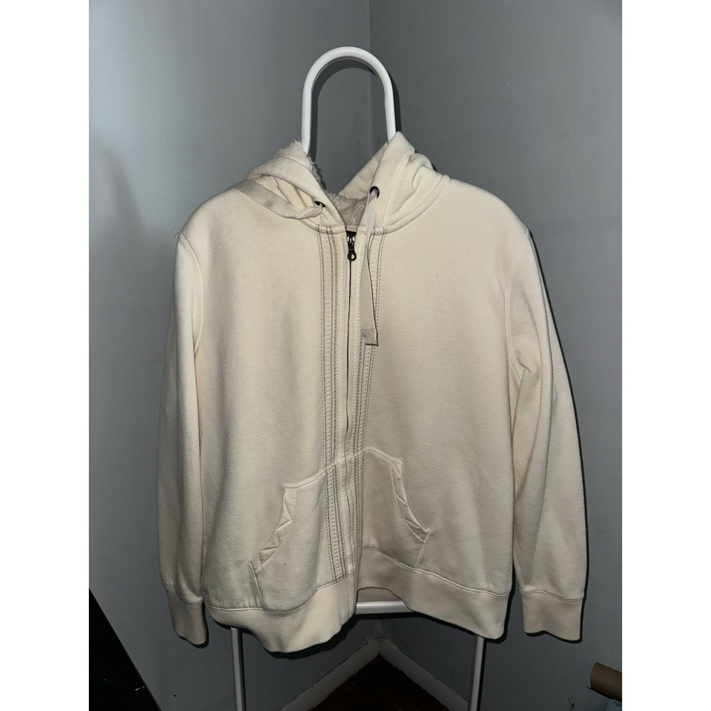 Eddie Bauer Jacket Women's Full Zip Long Sleeve Hooded Sherpa Lined Sz XXLg